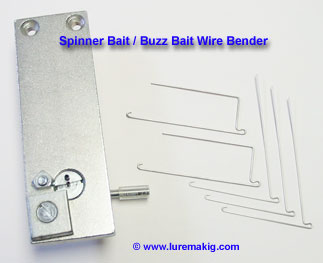 Wire bending in-line spinner baits using TwisTech wire bender